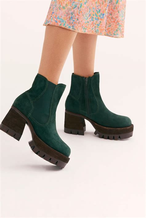 Jeffrey Campbell Free People Preston Platform Ankle Boots .